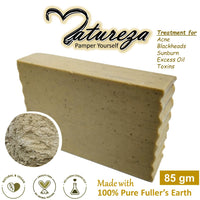 Natureza Organic Bentonite Clay soap Deep Cleansing Mineral Soap Anti bacterial scrub bar 90g