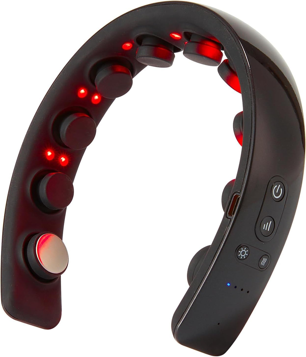 Master Massage Upgraded Deluxe H2 Electric Scalp Massager Head Massager for Hair Growth & Regrowth with Heating 10 Vibrating Contacts Laser Therapy for Hair Growth Hair Stimulation-Hairband, Black