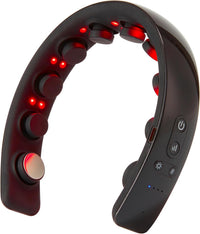 Master Massage Upgraded Deluxe H2 Electric Scalp Massager Head Massager for Hair Growth & Regrowth with Heating 10 Vibrating Contacts Laser Therapy for Hair Growth Hair Stimulation-Hairband, Black