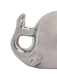 SiL Interiors SIL Interiors Dolomite Ceramic Whale Shape Bath Sponge Holder with Body Puff