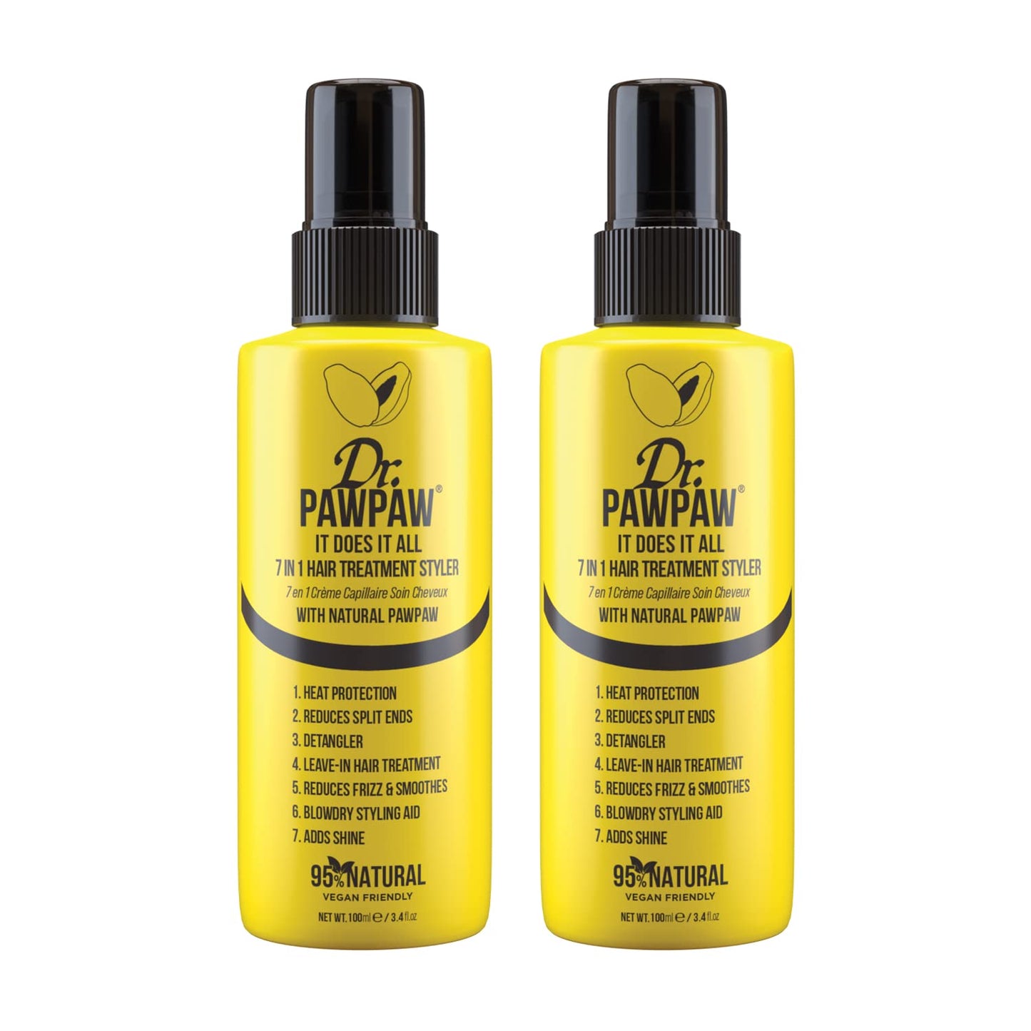 Dr. PAWPAW ORIGINAL BALM Dr PAWPAW It Does It All - 7in1 Hair Treatment Styler - Bundle of 2 100ml