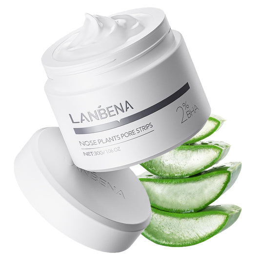 LANBENA Blackhead Remover Mask, Nose Plants Pore Strips Facial Cleanser, Peel off Mask Deep Cleansing for All Skin Types, 60 Pieces