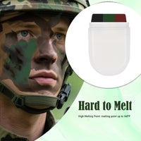 NoraGlaze 2 PCS 3 Color Camo Face Paint Stick - Waterproof Sweat-Resistant Hunting Face Paint for Halloween Camping & Theme Parties Black Green Coffee Makeup Crayon Twist-Up Design Easy to Apply