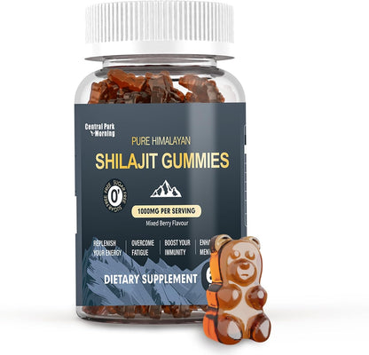 Shilajit Gummies 1000mg, Pure Himalayan Shilajit Gummies, 60 Gummies