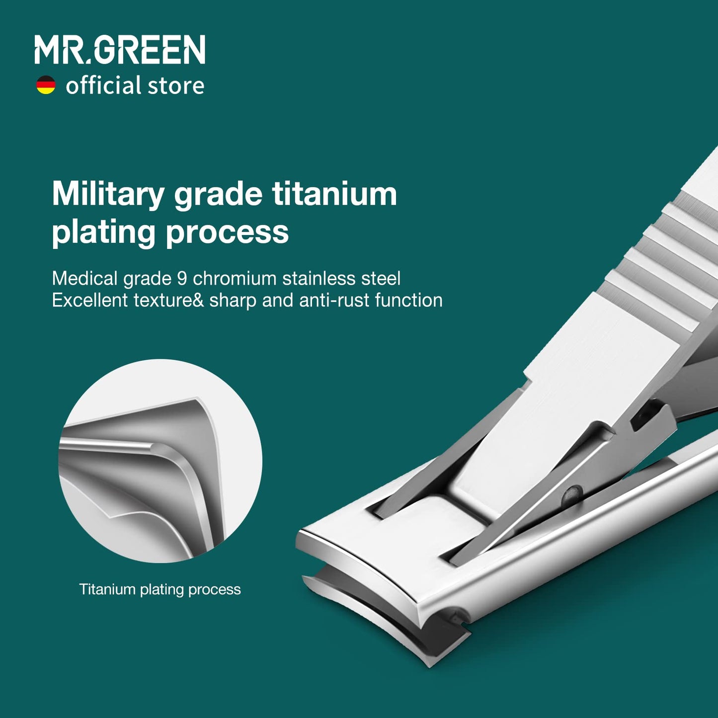 MR.GREEN Ultra Thin Nail Clippers Advanced Precision Technology Nail Cutters with Cow Leather Cover Superior Texture Manicure Tools (Dark Brown)