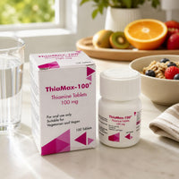 PuroSure ThiaMax-100 Vitamin B1 Thiamine 100mg Tablets – Pack of 100 - for Heart, Immune and Psychological Function & Energy Release
