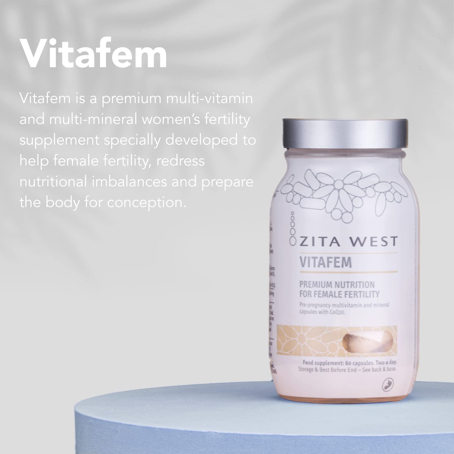 Zita West Couple Fertility Bundle: Vitafem for Females and Vitamen for Men, Pre-Pregnancy Fertility Multivitamin Support | Vitafem 60 caps and Vitamen 30 Caps (1 Month Supply)
