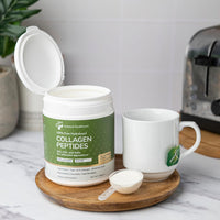 Collagen Powder Bovine Peptides, Type I & III, 100% Pure Hydrolysed Gold Standard, with 18 Amino Acids, Collagen Supplement by General Healthcare - 20g / 20,000mg Collagen (Unflavoured)(300g)