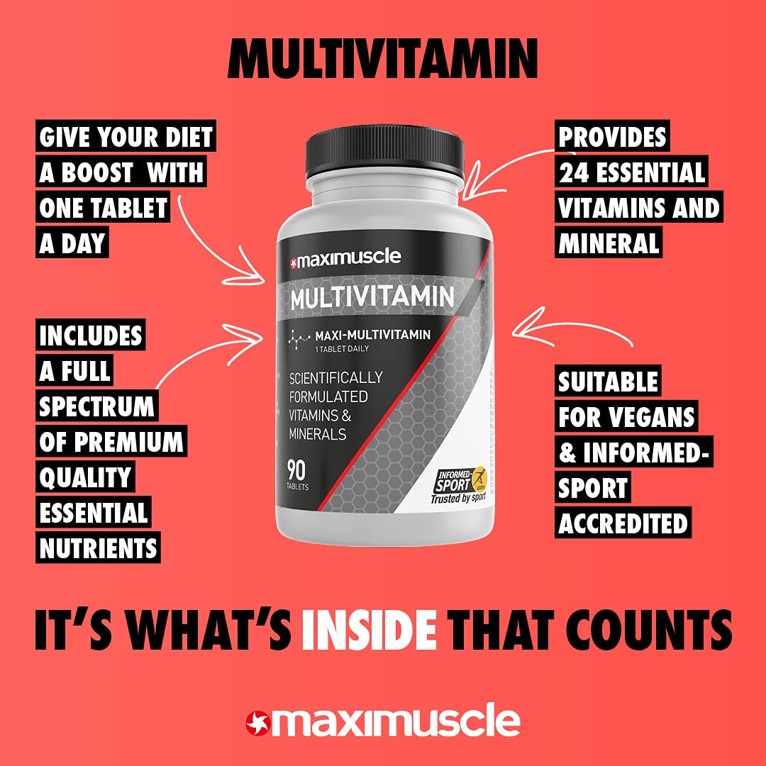 Maximuscle MAXIMUSCLE Multivitamin & Mineral Tablets 90'S