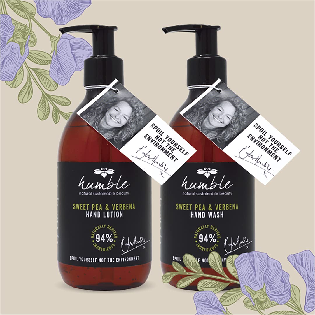 Humble Sweet Pea & Verbena Hand Wash (285ml) - Kate Humble products are Carefully Created so That You can Spoil Yourself Without Spoiling The Environment. Cruelty Free.