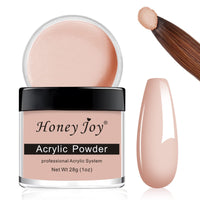 Honey Joy 28g/box Acrylic Powder Professional White Clear Black Nude Acrylic Nail French Manicure Powder for Nail Extension Acrylic Nail System,HJ-NAP016 (Nude)