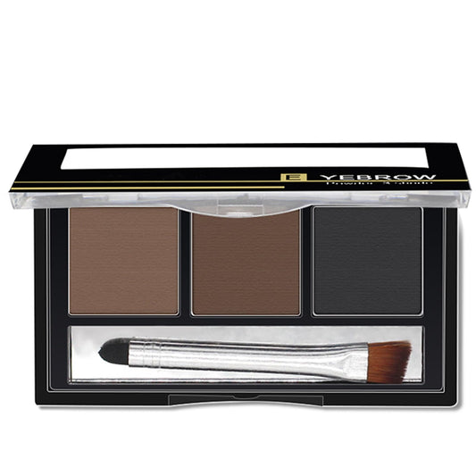 EONFAVE Eyebrow Powder - Three-Color Eyebrow Palette- Eyebrow Pomade - Easy to Apply Eye Makeup kit - Waterproof, sweat-proof, no blooming Long Lasting - Naturally-Looking Brows All Day
