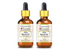 Greenwood Essential Pure Marula Oil (Sclerocarya birrea) with Glass Dropper Cold Pressed 100ml x 2 (6.76 oz)