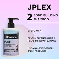 Jerome Russell Bblonde JPLEX SHAMPOO | Bond Building Repair Shampoo for Damaged Hair | Strengthening & Nourishing Formula | Improve Hair Condition & Restore Elasticity | 300ml