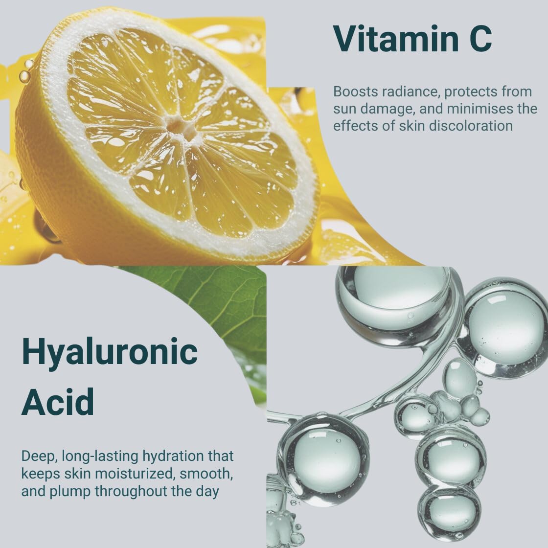 Adaptogenique Daily Radiance Face Serum with Vitamin C & Hyaluronic Acid. Hydrates, Brightens, & Fights Aging. Protects from Sun Damage. With Botanical Extracts, Adaptogens, and Nourishing Oils.