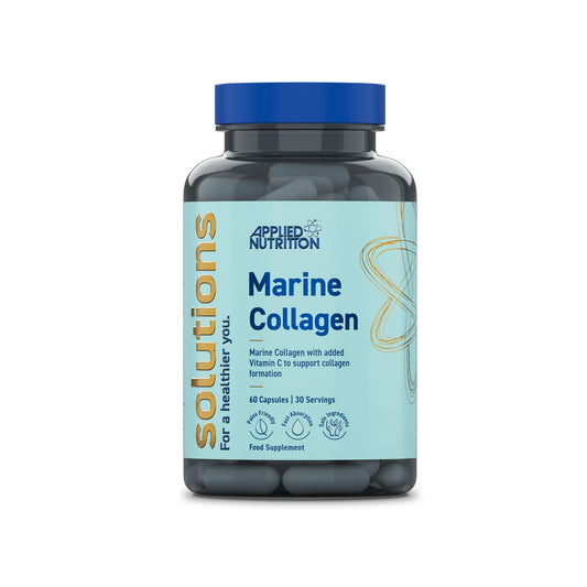 Applied Nutrition - Solutions - Marine Collagen - High Strength Type I Hydrolysed Collagen Capsules - Skin, Hair, Nail & Joint Support - 60 Capsules - 30 Servings