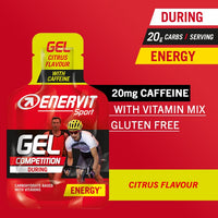 Enervit Sport Energy Gel (Citrus with Caffeine, 3 x 25ml)