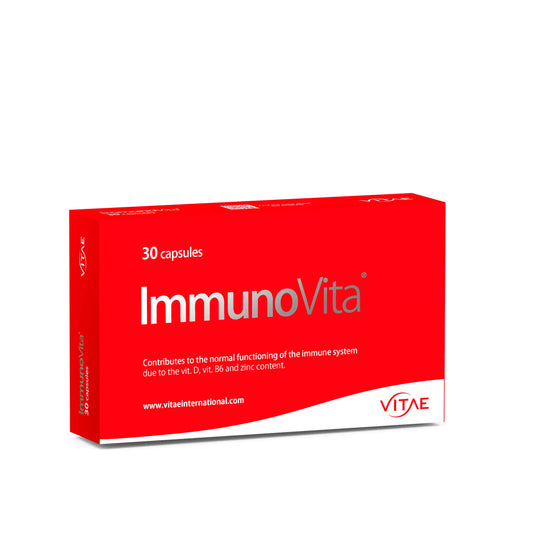 Vitae ImmunoVita -betaglucans, Vitamin D3 and B6 and zinc for Strong Immune System- 30 Capsules