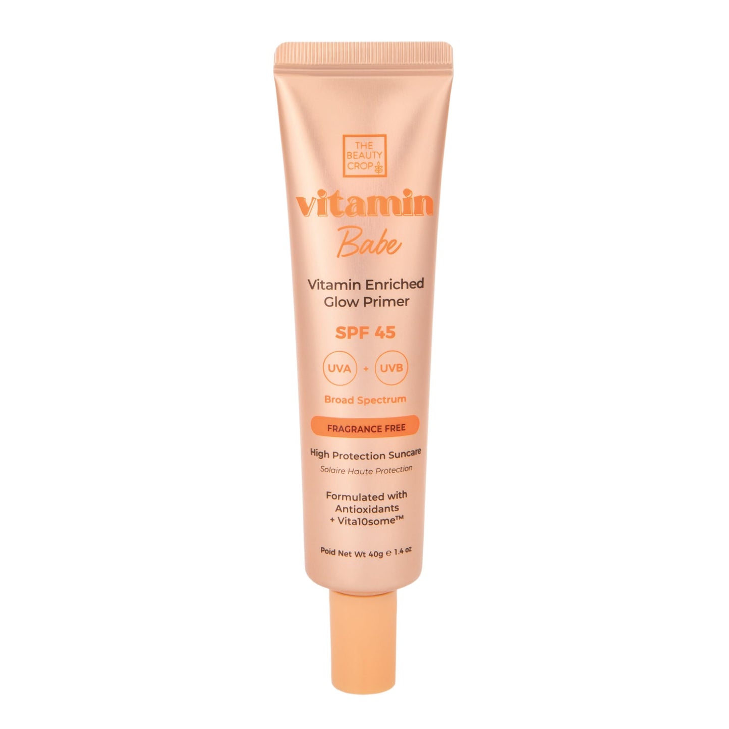 The Beauty Crop Vitamin Babe Vitamin Enriched Face + Body SPF 45 XXL - Moisturizing Primer with Broad Spectrum Protection - 40 ml