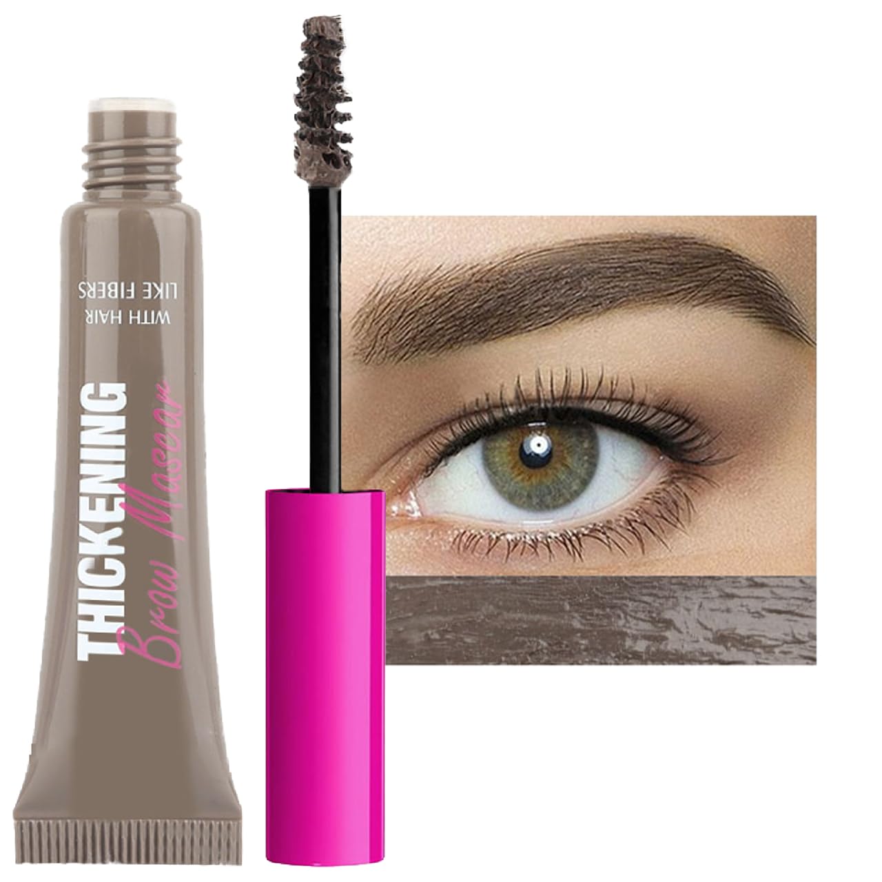 FPNNZ Eyebrow Gel, Brow Gel with Waterproof Formula Long-Wear, Volumizing, Buildable, Creamy Gel Formula for Brow Colour and Structure Non-Sticky, Smudge-Proof Instant Brow Styler (02#Cool Blonde)