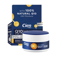 Set of 2 x 50 ml Cien Anti-Wrinkle DAY + NIGHT CREAM - with q10, Hyaluronic Acid & Vitamin E