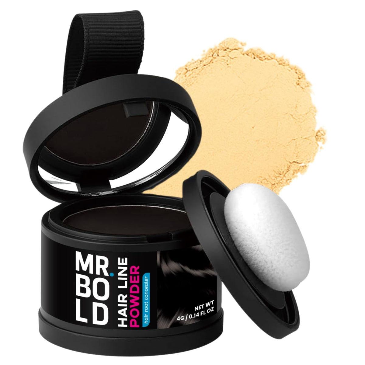 Mr.Bold Mr Bold Hairline Powder LIGHT BLONDE - Instantly Hair Color Shadow Cover Gray Hair Root Touch Up Scalp Hair Color for Gray Coverage, Hair Shadow Thin Hair Powder for Women & Men 4g