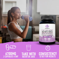 Stronglife Milk Thistle Complex Capsules – 6000mg Silymarin Extract with Artichoke, Dandelion & Choline – Liver & Detox Support for Men & Women – 180 Capsules – 90 Day Supply