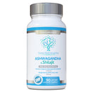 Ashwagandha & Shilajit - Award Winning Ashwagandha KSM-66 1000mg & Purified Shilajit Extract 200mg (60% Fulvic Acid) - No artificial fillers, binders or flow agents - Suitable for Vegans