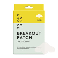 SKIN CHOICE Pore Strips - Breakout Patch Classic Nose Hydrocolloid Patches to Unclog and Shrink Pores, Nose Patch Absorbs Oil, Pimple Spot Blackhead Remover, Vegan (10 Count)