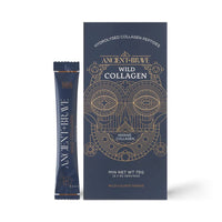 Ancient + Brave Wild Collagen Sachets 15 x 5g - Wild Caught Marine Collagen Powder - 100% Hydrolysed Collagen Peptides (Fish) - High Protein, Fasting, Keto - Skin, Hair & Nail Health