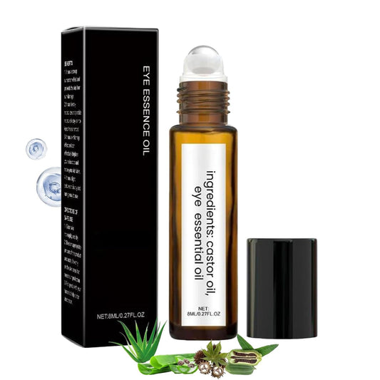 Generic Vitamin C Eye Serum Roller for Dark Circles and Puffiness – Anti-Aging Under Eye Cream with Castor Oil, Deeply Moisturizing & Brightening Eye Balm, Soothing Eye Bag Remover for All Skin Types