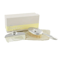 Widdop Bingham Bambino Baby Christening Gifts. Baby's Brush & Comb Set with Rocking Horse Icon