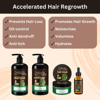 Sulayla Beauty Revitalize and Strengthen Hair Mask - Contains 100% Pure Rosemary and Peppermint Oil - with Biotin - Promotes hair growth - 250ml.