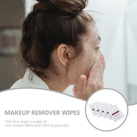 Lurrose Makeup Remover Wipes Bulk 25 Pcs Disposable Cleansing Towelettes with Moisturising Essence Individually Wrapped Face Wipes for Travel Daily Use Suitable for Oily Dry Skin