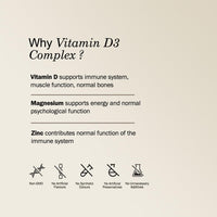 VITAVERUS Vitamin D3 4000 IU Supplement, with K2, Zinc & Magnesium, Made in UK, 60 Capsules