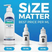 Imperial Feet Foot Balm Blue for Dry Feet Skin Remover-150ML Honey Balm Hard Skin Remover Foot-Cracked Heel Repair Cream-Athletes Foot Cream-Heel Balm for Soft, Smooth, Moisturize & Soothes Dry Skin