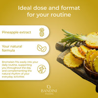 BANDINI Bandini® Bromelain 180 Capsules 1000mg | 2500GDU Pure Pineapple Extract