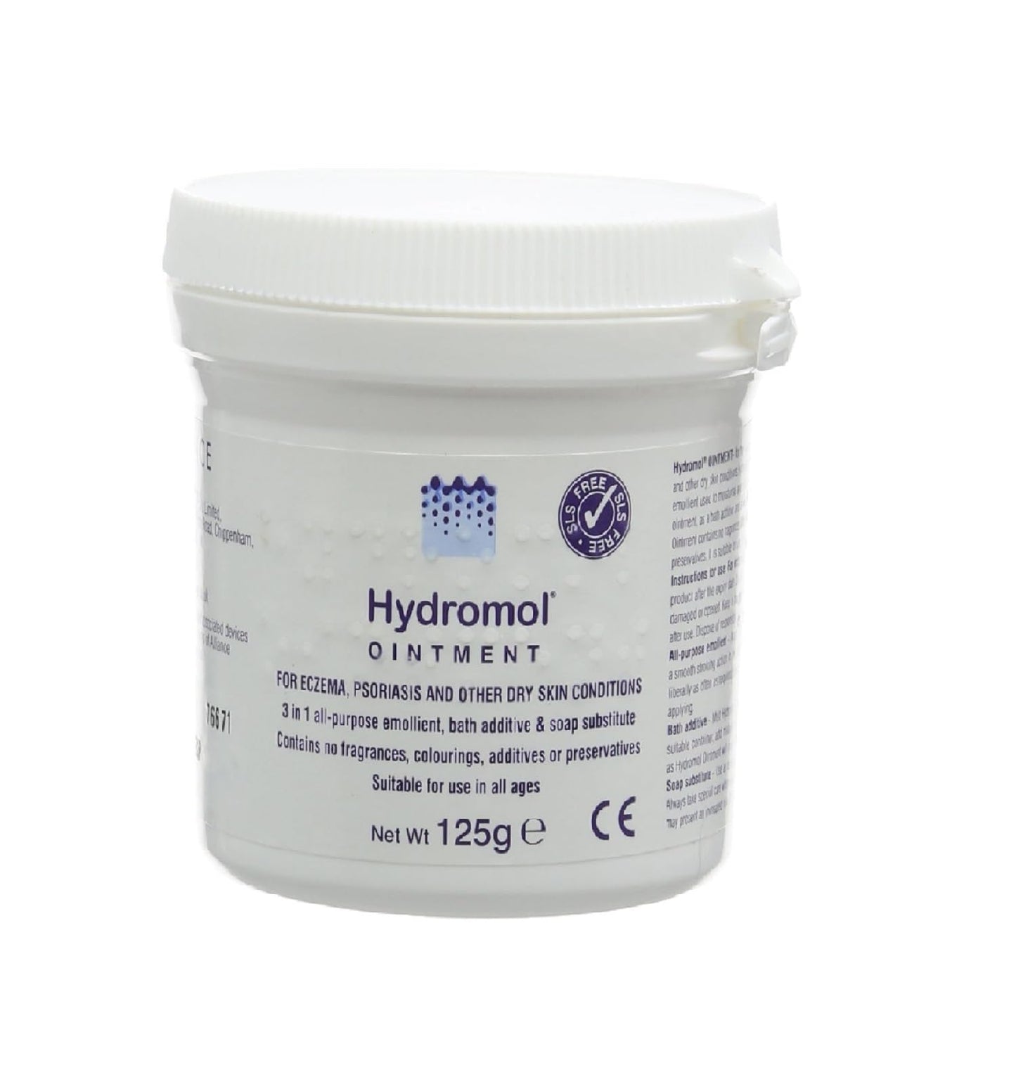 Hydromol Ointment, 125 g, For the Management of Dermatitis, Eczema, Psoriasis and other Dry Skin Conditions