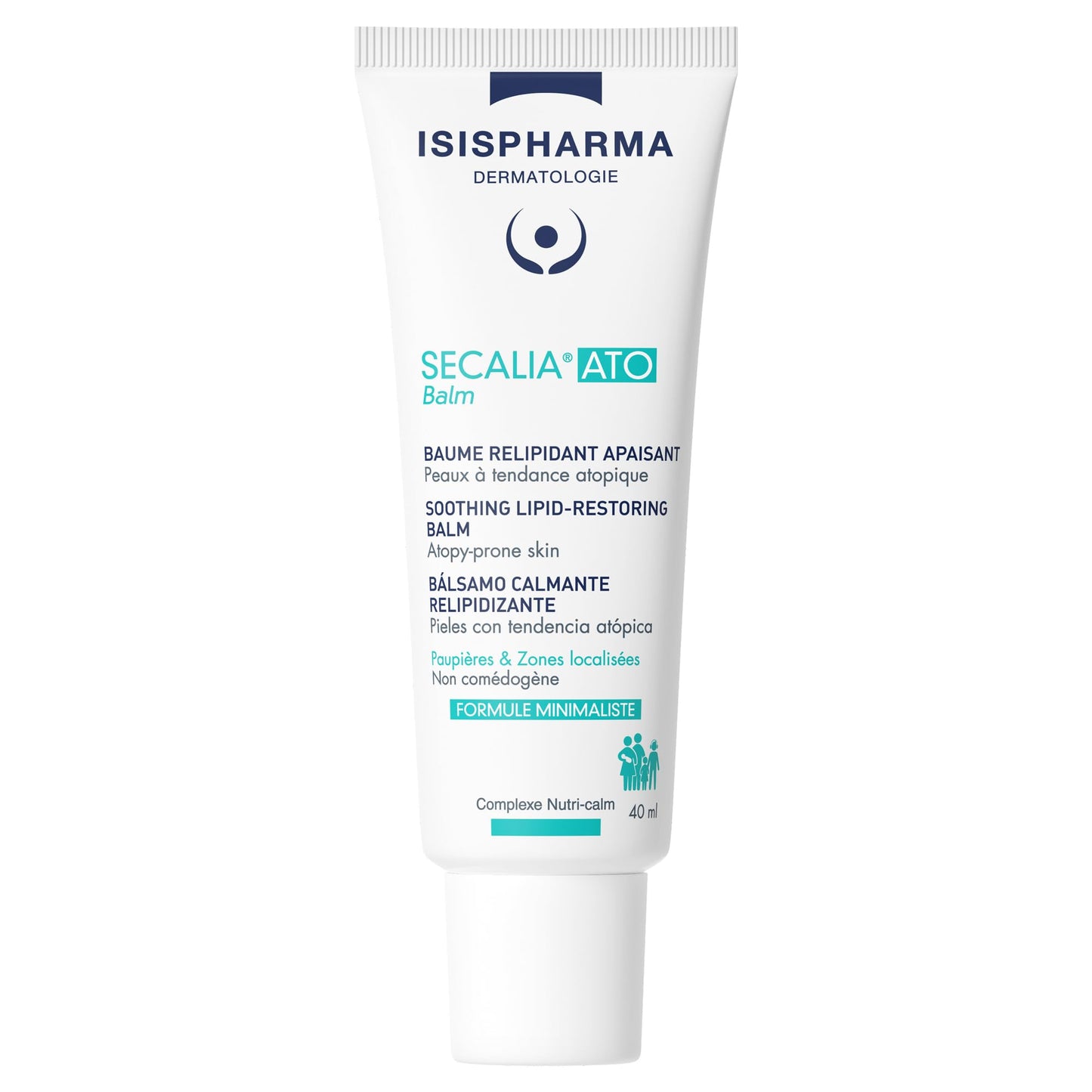 ISISPHARMA SECALIA ATO Balm 40 ml - Body lotion for Dry skin with an atopic tendency - Reduces the frequency and intensity of itching - Body Lotion lipid-replenishing fluid balm - Made in France