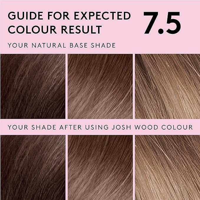 Josh Wood Colour Permanent Hair Dye, 7.5 Darkest Blonde, 100ml