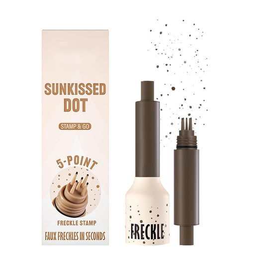 Generic Five-Point Freckle Stamp & Pen – Waterproof, Quick-Drying Faux Freckle & Tattoo Pen for Natural Sun-Kissed Look – Safe for All Skin Types(Ash Chestnut)