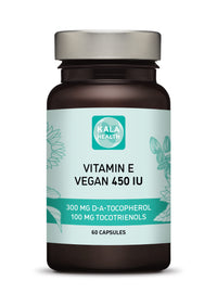 Kala Health Vitamin E 450 IU 400mg Tocopherol + Tocotrienol Vitamin E Vegan - Alpha Tocopherol + All 4 Tocotrienols – Alpha Tocotrienol + Beta Tocotrienol + Delta Tocotrienol and Gamma Tocotrienol
