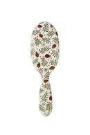 Rock & Ruddle Natural Pure Boar Bristle Hair Brush for Women & Kids (Small/Travel Size, 17.5cm) - Great for Wet & Dry Hair, Detangling Smoothing Blowdrying - Designed & Made in UK - Ladybirds