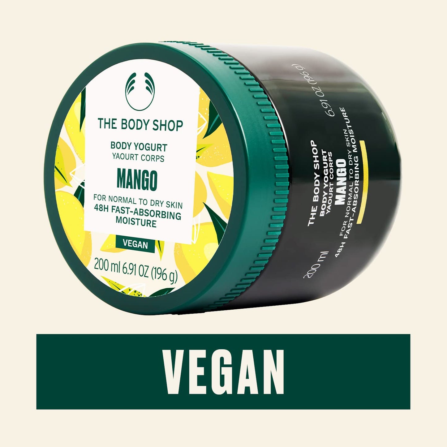 The Body Shop Body Yogurt Light moisturiser Mango Normal to Dry skin Body Butter 196ml