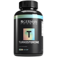 German Pharma Turkesterone | Ajuga Turkestanica 250mg Dose | 60 Vegetable Capsules, 2 Per Day | Increase Strength + Build Lean Muscle | 100% Vegan |