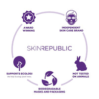 Skin Republic Vitamin C Brightening Sheet Face Mask | Helps Brighten and Even Skin Tone | For a Radiant Complexion | Made in Korea (Pack of 1)