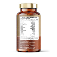 Time Health Digestive Enzymes - Comprehensive Food Intolerance Complex - Targets Multiple Intolerances Including Gluten, Lactose & Casein - UK Made - Zero Additives - 120 Capsules