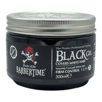 Barbertime UK Barbertime Hair Styling Gel | Temp Black Colouring Gel | Strong Hold Hair Coloring Covering Gel For Grey White Hair 300ml