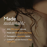 MÁDARA Organic Skincare | Grow Volume Shampoo – 250ml, With caffeine, biotin (B7) and niacin (B3), Fungi-based natural hair growth shampoo for fine, thinning hair, COSMOS natural certified
