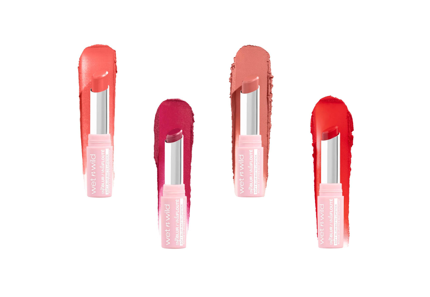 Wet n Wild Cloud Pout Soft Blur Matte Lipstick, Matte Liquid Lipstick with Non-Drying and Long-Lasting Formula, Lightweight and Moisturizing, Bali Blossom